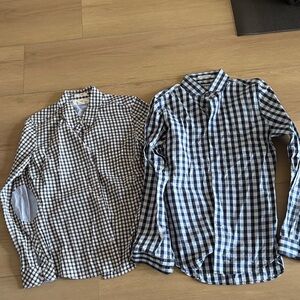 Men's Checkered Shirt Set - Blue and Black